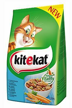 Kitekat Dry s tuňákem a zeleninou 1,8kg