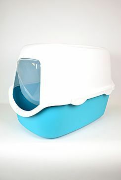 WC kočka kryté domek VICO 40x40x56cm modrá/bílá TR