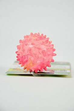 Hračka pes Míč s bodlinami plovací Vanil. 4,5cm SP