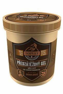 Předzátěžový gel hřejivý pro koně TOPVET 500ml