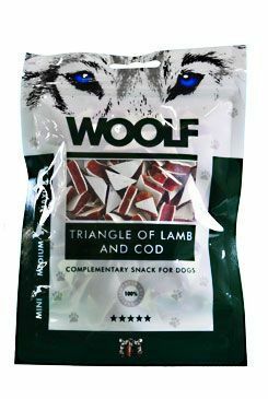 WOOLF pochoutka Triangle of Lamb and Cod 100g