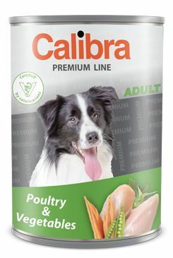 Calibra Dog konz.Premium Adult drůbeží+zelenina 800g