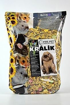 FINE PET Zakrslý Králík Premium 800g
