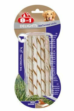 Pochoutka 8in1 Delights Beef Twisted Sticks 10ks