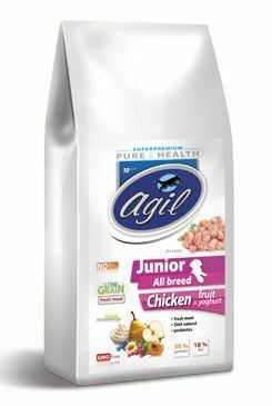 Agil Junior All Breed Low Grain Chicken&Lamb&Tuna 10kg