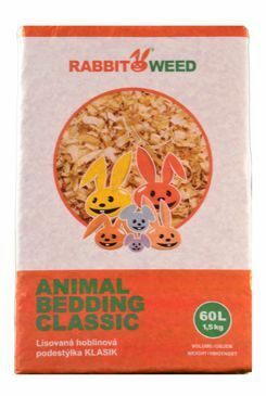 Hobliny podestýlka lis. KLASIK RabbitWeed 60l/1,5 kg