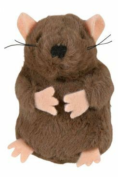 Hračka kočka Krtek stojící plyšová s catnipem 8cm TR