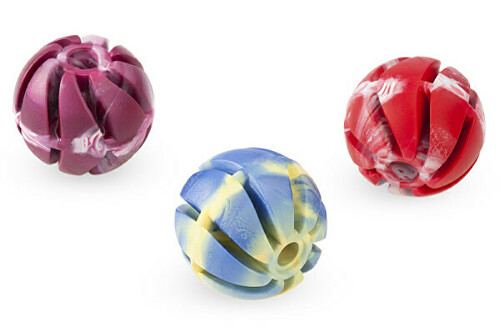 Hračka pes Míč se spirálou plovací Vanil. 7cm SP