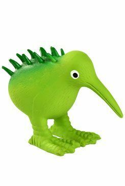 Hračka pes WHISTLE latex,pískací,zelená 8,5cm Kiwi