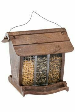 Krmítko venkovní plastové JOK 1 dekor dřevo  FP