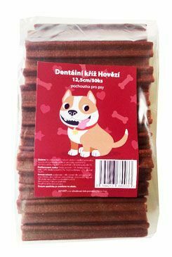 Pochoutka Dentální kříž Hovězí 50ks