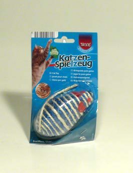 Hračka kočka Myš sisal s kuličkami 10cm TR