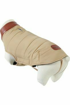 Obleček prošívaná bunda pro psy LONDON béžová 35cm Zolux