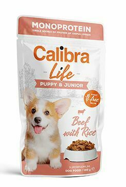 Calibra Dog Life kapsa Puppy&Junior Beef 150g