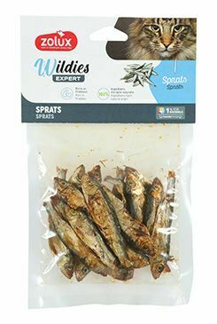 Pochoutka WILDIES šproty celé sušené 50g Zolux
