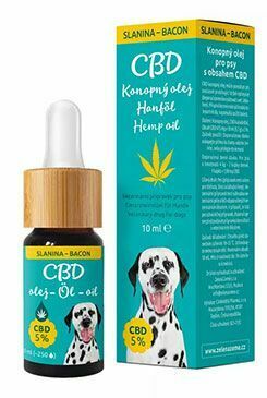 CBD olej pro psy 5%, příchuť slanina 10ml