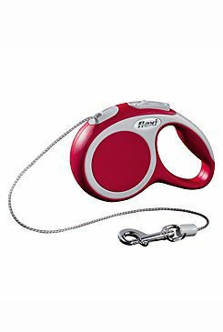 Vodítko FLEXI VARIO Lanko XS 3m/8kg Červená 1ks