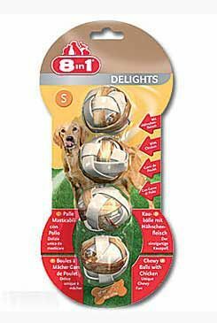 Pochoutka 8in1 Delights Meaty Chewy Balls XS 4ks