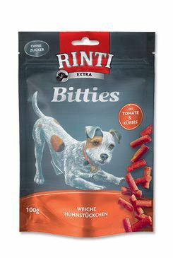 Rinti Dog pochoutka Extra Mini-Bits rajče+dýně  100g