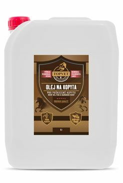 Olej na kopyta - pro poškozené kopyto TOPVET 5l
