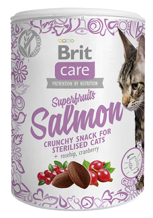 Brit Care Cat Snack Superfruits Salmon  100g