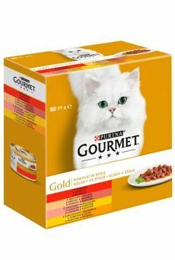Gourmet Gold Mltp konz. kočka kousky ve šťávě 8x85g