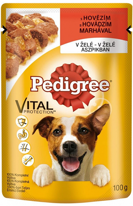 Pedigree kapsa Adult hovězí v želé 100g