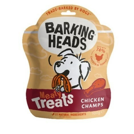 BARKING HEADS Meaty Treats Chicken Champs 100g