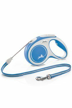 Vodítko FLEXI Comfort New M lanko 5m/20kg modrá