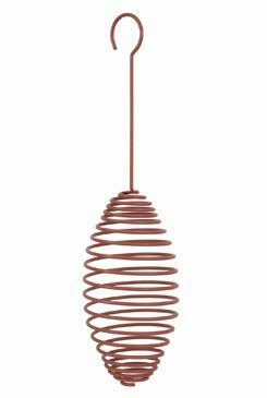 Krmítko venk.SPIRAL na loj.koule kov červená 15cm Zolux