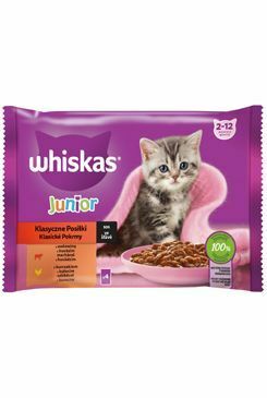 WhiskasWhiskas kaps. Core Junior klas.výběr ve šťávě 4x85g