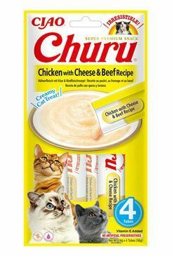 Churu Cat Chicken with Beef&Cheese Recipe 4x14g