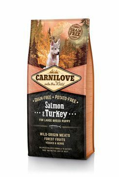 Carnilove Dog Salmon & Turkey for LB Puppies NEW 12kg