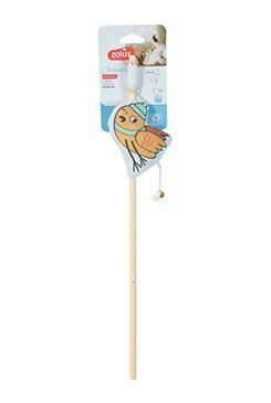 Hračka kočka CHATOUILLE Udice Ptáček zelený Zolux