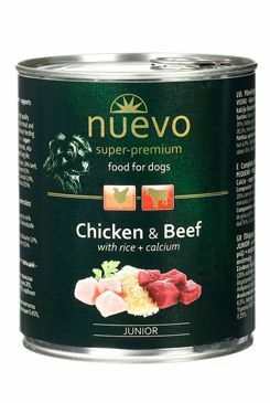 Nuevo pes Junior Kuřecí a Hovězí konz. 800g