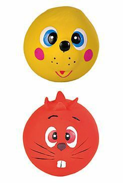 Hračka pes Míč Xichtík guma 6cm TR