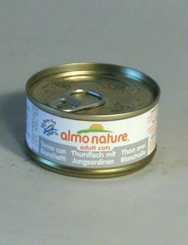 Almo Cat Nature Classic konz. kočka tuňák+sardinky 70g