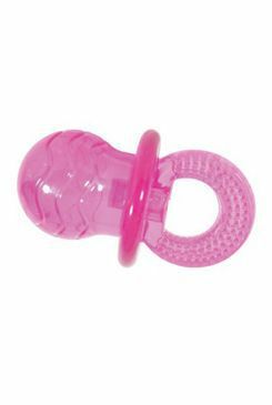 Hračka pes PACIFIER TPR POP dudlík 10cm růžová Zolux