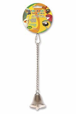 Hračka pro exoty Zvonek kovový 25cm