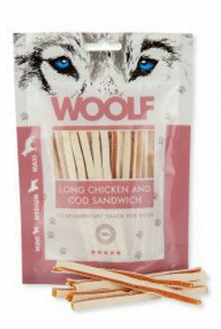 WOOLF pochoutka Soft Chicken and Cod Sandwich 100g