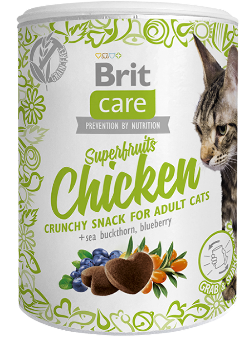 Brit Care Cat Snack Superfruits Chicken  100g