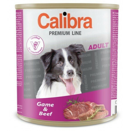 Calibra Dog konz.Premium Adult zvěřina+hovězí 800g