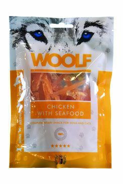 WOOLF pochoutka Chicken with Seafood 100g