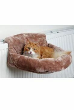 Pelech závěsný na topení plyš Hnědá 46x11x33cm TR