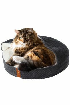 Pelech se stříškou PALOMA pro kočky 45cm šedá Zolux