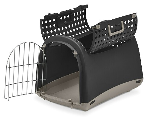 Přepravka pro kočky a psy Cabrio antracit IMAC