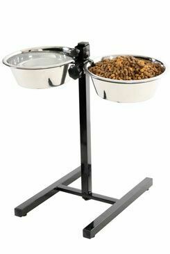 Miska nerez stojan nastavitelný+2 misky pes 2,5L Zolux