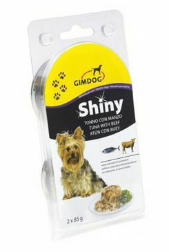 Gimdog ShinyDog konz. tuňák+hovězí 2x85g