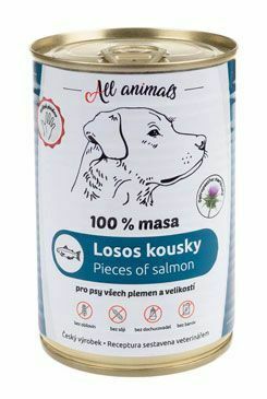 All Animals DOG konz. Losos kousky 400g