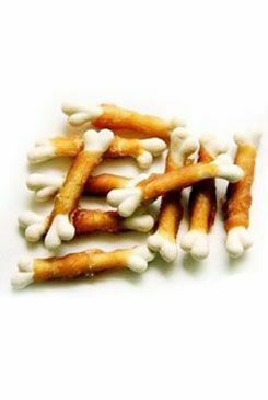 Pochoutka Kalciová kost obalená kuřecím masem 100g